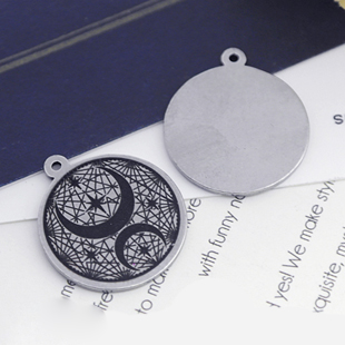 Engraving Stainless Steel Charms